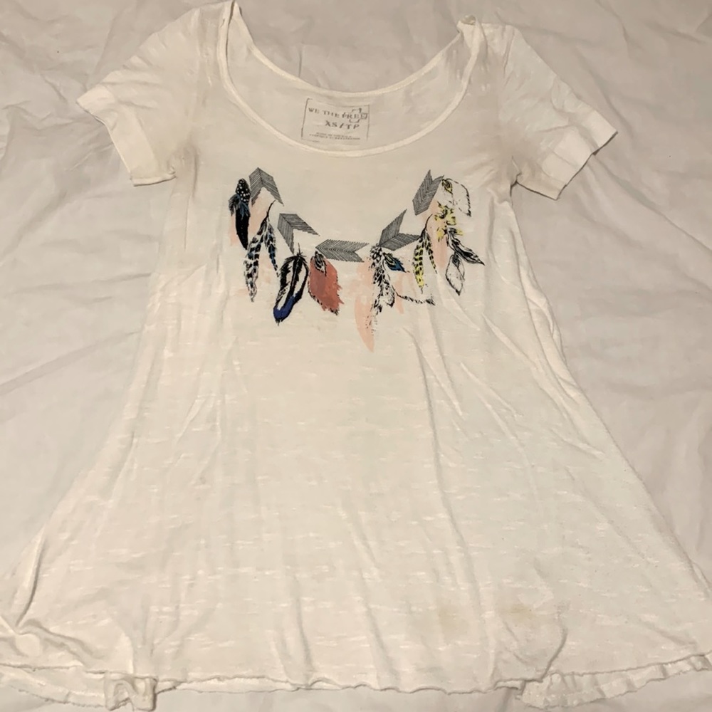 We the Free Scoop Neck Tunic - White